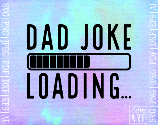 FREE Dad joke loading SVG