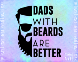 Dads with beards svg