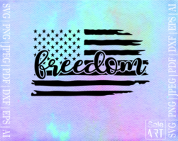 FREE Freedom Flag SVG