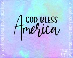 FREE God Bless America SVG