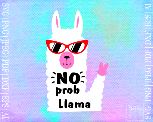 FREE No prob llama SVG