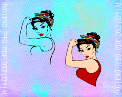 FREE Rosie the Riveter Autism SVG