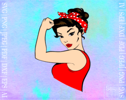 FREE Rosie the Riveter1 SVG