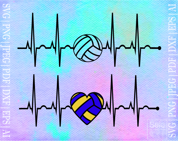 БЕЗПЛАТНО Volleyball EKG SVG - Безплатно Svg сБЕЗПЛАТНО Volleyball EKG SVG - Безплатно Svg с  