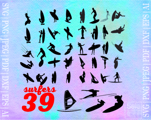 FREE surfers SVG