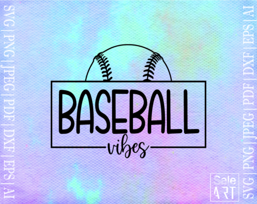 FREE Baseball Vibes SVG