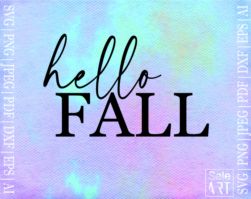 FREE Hello Fall SVG