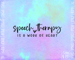 FREE Speech Therapy is a work of heart SVG