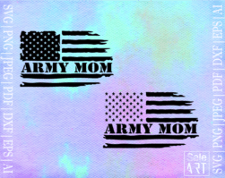 FREE Army Mom Flag SVG