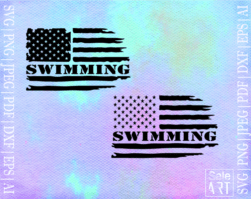 FREE Swimming Flag SVG