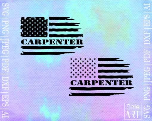 FREE US Carpenter Flag SVG