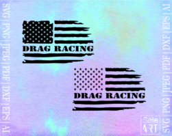 FREE Drag Racing Flag Svg