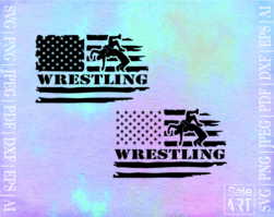 FREE Wrestling Flag SVG