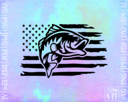 FREE Fish Flag SVG