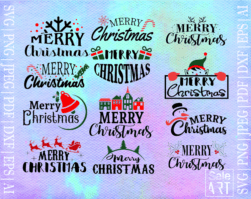 Merry Christmas Designs SVG