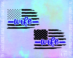 FREE US Police wife SVG
