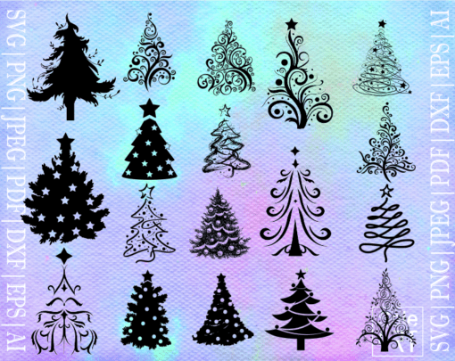 FREE Xmas Tree Bundle SVG