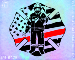 Firefighter USA Flag SVG, Fire Department svg, Fireman svg, Fire Rescue svg, Fire Axe svg, Patriotic svg, Cut Files, Cricut, Png, Svg