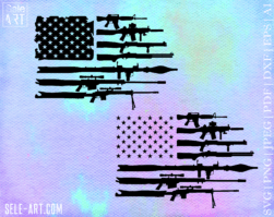 American Gun Flag svg, Rifle flag svg, Guns svg, 2nd Amendment svg, Distressed flag , Military svg, Svg File for Cricut, Ai, Png, Dxf. Eps