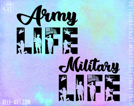 Army Life SVG, Living the army life svg, military svg, patriotic svg, veteran png, army svg,veterans day svg, Cricut & Silhouette files