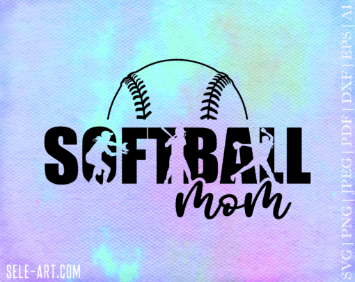 Softball Mom Svg, Softball Mom Shirt Svg, Softball Mom Shirt Png, Softballl Mama Svg, Cut Files For Cricut and Silhouette