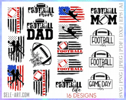 Football svg, Football Flag svg, Football Dad Flag svg, USA Grunge Flag svg, Distressed Football Flag svg, dxf, png, Cut File, Cricut