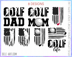 Golf Flag SVG, Golfing SVG, Golf svg, Golf Ball svg, Golf Club svg, Golfer svg, golf svg bundle, Patriotic golf svg, Golf Cart svg