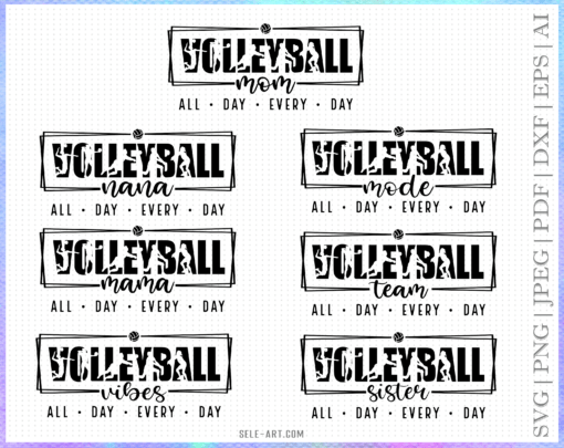 Volleyball Bundle SVG, Volleyball Mom Shirt Svg, Volleyball Svg, Volleyball Game Day Svg, Sports Mom Svg, Volleyball Png, Love Volleyball