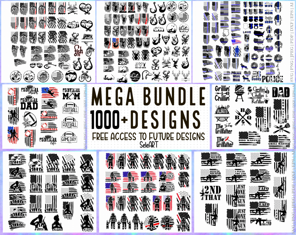 Mega SVG Bundle, T Shirt Designs SVG, Svg Files for Cricut, Flag Svg, Bear Svg Clipart, Svg for Shirts, Deer svg, Fishing Svg, Hunting Svg Inactive